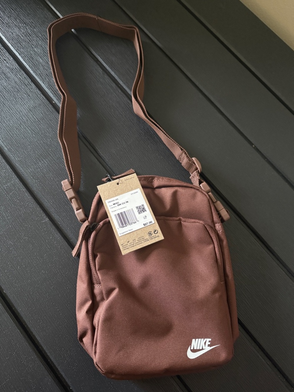 Nike Brown Men's Crossbody Belt Bag - Chestnut Tone